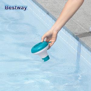 TEMU Bestway 58210 5인치/12.7cm 플로터, 염소 태블릿 디스펜서, 온수 욕조용 수족관 염소 태블릿 디스펜서, 실내외 수영장 및 워터파크용|욕조