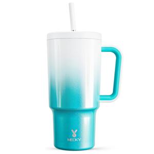 TEMU 1개 Meoky 30oz 스테인리스 스틸 텀블러, 손잡이, 뚜껑 & 빨대 포함 - BPA 프리, 누수 방지 보온 여행용 머그, 음료를 8시간 동안 뜨겁게, 24시간 동안 차갑게 유지, 손세척 전용|텀블러