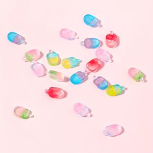 TEMU 여름 네일 아트 참 30개 세트 - 파스텔 및 화려한 레진 네일 장식, 스프링클, 글리터 및 꽃 디자인으로 DIY 매니큐어, 네일 쥬얼리, 여름 파티용|네일아트