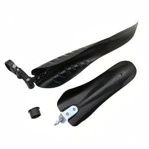 TEMU 2개 블랙 마운틴 바이크 머드가드 - 세련된 공기역학적 디자인, 비와 이물질 보호용 내구성 있는 자전거 펜더, 설치 하드웨어 포함