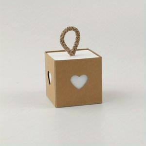 TEMU 50pcs, 러브 크래프트 종이 상자, 보석 포장 상자, 웨딩 기프트 박스, 웨딩 데코, 파티 기프트 박스, 생일 기프트 박스, 파티 선물, 생일 데코, 파티 기프트 데코, 파티 용품