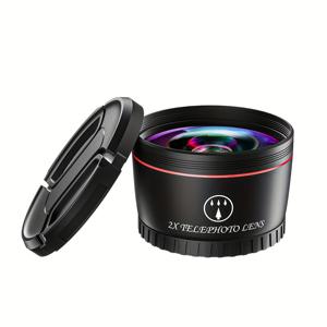 TEMU 캐논 니콘 소니 58mm 마운트 카메라용 62mm 필터 스레드가 있는 58mm 유니버설 컨버전 렌즈, HD 텔레컨버터 렌즈, 2배 텔레포토 렌즈 1개