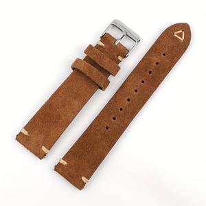 TEMU 빠른 릴리스 스웨이드 가죽 시계 밴드 18mm 19mm 20mm 21mm 22mm 24mm 빈티지 시계 밴드 남성 시계 끈 교체 수제 손목 밴드 선물