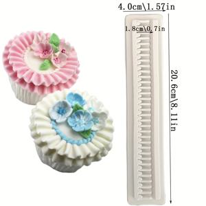 TEMU 다용도 실리콘 케이크 장식 몰드 - BPA 프리, 퐁당, 초콜릿 등 재사용 가능 - 결혼식, 생일 및 파티에 완벽, 주름, 종이컵 케이크, 베이킹 도구