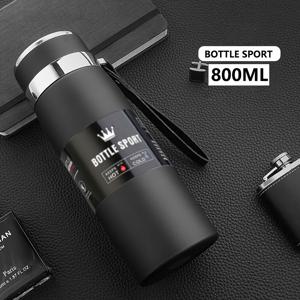 TEMU 27.1oz800ml 스테인리스 스틸 휴대용 보온컵 대용량 차컵 물병 야외 캠핑 여행용 커피컵 보온병|트래블보틀