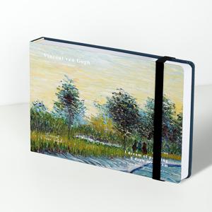 TEMU 1pc Van Gogh Starry Night 커버드 스케치북 - 100페이지, 50장, 160gsm 두꺼운 수채화 종이, 영감을 주는 인용문이 있는 손그림 노트북, 여행 노트북, 예술과 글쓰기에 적합한 예술 용품 | 영감을 주는 노트 | 내구성 있는 커버, Van Gogh 노트북