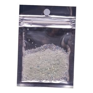 TEMU 15000개 무지개 유리 방울 구슬, 혼합 크기 0.6-3mm, 비다공성, 물방울 효과, 무향, DIY 매니큐어, 네일 장식 및 공예 장식 용품용