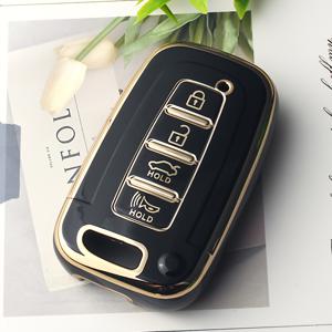 TEMU KEYYOU TPU 원격 자동차 키 커버 프로텍터, 현대 ix35, 엘란트라, 소나타 8 9, 기아 , K5, K2, 소렌토용