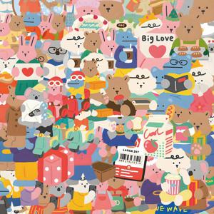 TEMU 100개 재사용 가능한 귀여운 만화 곰 스티커 - 노트북, 물병, 스케이트보드, 등에 사용할 수 있는 컬러풀 데칼 및 장식품 - 자체 접착 불규칙 모양, 잔여물 없음