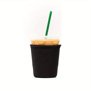 TEMU 아이스 커피 컵용 재사용 가능한 네오프렌 절연 슬리브, 1pc 물병 텀블러 보호 커버