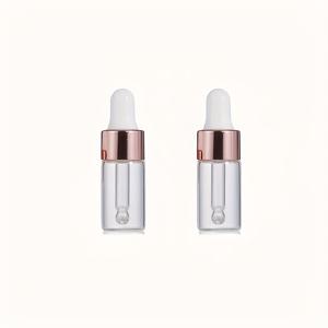 TEMU 필수 오일, 향수 및 화장품용 여행에 적합한 투명 유리 드로퍼 바이알 세트 - 1ml/2ml/3ml/5ml 사이즈와 유리 눈물방울 주사기 포함 - 액체 제품 샘플에 이상적, 손세척 전용