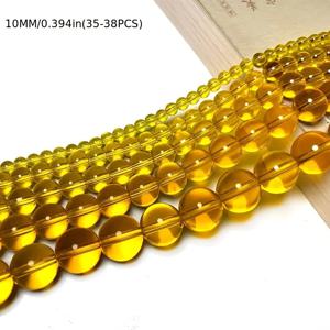 TEMU 9가지 바로크 유리 비즈 - 6mm/8mm/10mm, 투명하고 비취색, DIY 보석, 팔찌, 목걸이, 등에 완벽, DIY 보석 공급품 | 비취색 비즈 | 부드러운 질감