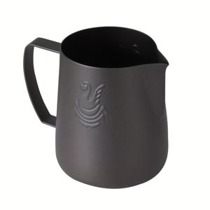 TEMU 400ml 용량의 스테인레스 스틸 우유 거품기 - 테프론 코팅된 스완 라떼 아트 펜, 커피를 위한 우유 거품 컵, 정밀한 따르기를 위한 바리스타 카푸치노 크리머와 함께한 확장된 홈이 있는 제품