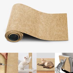 TEMU 1/2/3개 자체 접착 고양이 긁기 패드, 40*100cm 자르기 및 모양 변경 가능, 재사용 가능, 쉬운 DIY 설치, 고양이 나무, 벽, 소파 가구 보호용 고양이 긁기 패드, 크리스마스 장식|소파패드