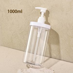 TEMU 1개 500ml/1000ml 재사용 가능한 펌프 병 - 넓은 입구, 내구성 있는 플라스틱, 알코올 프리, 여행용 샤워, 에센셜 오일, 비누 및 손세정제 - 휴대하기 쉬운 디자인, 세련된 외관, 기능적 설계