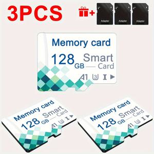 TEMU 3개 메모리 카드 128GB 64GB 32GB 16GB 8GB 4GB 2GB 1GB 메모리 TF 카드 태블릿/카메라/휴대폰/노트북/PC/카 오디오/게임 콘솔/오디오 - 파일을 안전하게 보관하세요!|태블릿PC