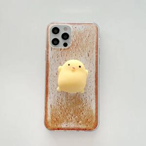TEMU 1개 창의적인 만화 삼차원 엉덩이 모바일 폰 케이스 액세서리 복숭아 엉덩이