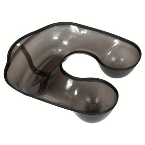 TEMU 남녀 공용 성인 젤 헤어디스팅 어깨 지원, 블랙, 냄새 없는, PVC, 퍼밍, 스트레이트닝, 헤어 염색, 퍼밍 도구 액세서리 트레이, 퍼밍, 컬링 및 스트레이트닝 치료를 위한 일반 헤어 타입