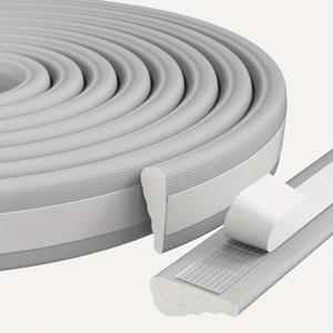 TEMU Wedge Shape PU 폼 밀봉 스트립, 겨울 드래프트 스토퍼, 문 및 창틀 절연, 서랍 충돌 방지 밀봉, 가정 개선 액세서리, 문 및 창문용 밀봉 스트립