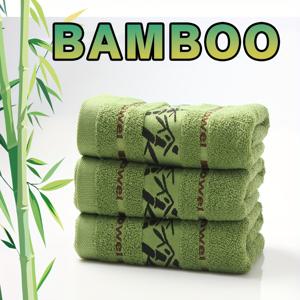 TEMU 3개 세트 대나무 섬유 타월 세트, 110g, 퀵 드라이 손수건, 초 轻 베이지색 손수건, 가정용 욕실용, 이상적인 욕실 용품, 13.78 인치 * 29.35 인치, 세면수건