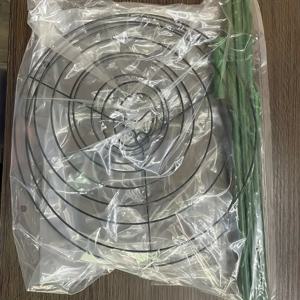TEMU 조절 가능한 나선형 식물 지지대 스테이크 - 토마토, 장미 및 등반식물용 53.6인치 러스틱 그린 스틸 케이지 - 내구성 있는 야외 정원 타워 - 정원사와 식물 애호가를 위한 완벽한 선물 - 집들이 및 원예 매니아를 위한