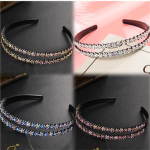 TEMU 4pcs 우아한 달콤한 스타일 수지 헤어 후프, 치아가 있는, 미끄럼 방지 이중 행 복숭아 꽃과 라인스톤 디자인, 여성 패션 헤드밴드, 결혼식 및 일상 착용용, 깃털 없음, 밝은 색상, 완벽한 선물 아이디어, 여성용 헤어 액세서리