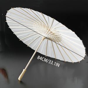 TEMU 1개 AYQW 화이트 오일 페이퍼 우산 - 결혼식, 파티 및 사진 소품용 우아한 자외선 차단 파라솔, 졸업식, 생일, 명절(7월 4일, 할로윈, 크리스마스, 발렌타인데이, 추수감사절) 휴대용 경량 장식 | 꽃무늬 디자인 | 전통 공예, 야외용 우산|양산