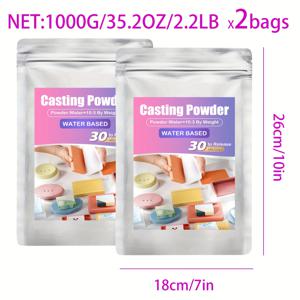 TEMU 500g/1000g/2000g 캐스팅 파우더, 빠른 건조 물기기 플라스터, 모형 제작, 공예, 조각, 홈 데코에 적합 | 트레이, 코스터, 바구니, 플랜터, 촛대 스틱에 적합