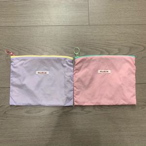TEMU 2개 세트 새로운 심플 마카롱 컬러 귀여운 메이크업 가방 대용량 동전 지갑 주얼리 백 여성 화장품 보관 가방