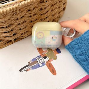 TEMU 대조 컬러 헤드폰 케이스 컬러풀 헤드폰 케이스 AirPods1/2/3/4/pro 헤드폰 케이스에 적합