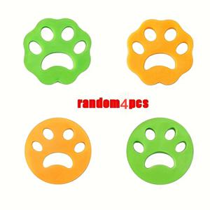 TEMU 4pcs PetPro 재사용 가능한 애완동물 털 제거기, 세탁, 세탁기 및 건조기 액세서리, 고양이와 개 털 보풀 청소 캐처, 전원 필요 없음
