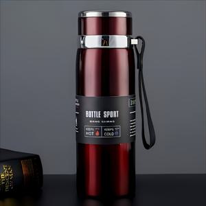 TEMU 1000ml 316 스테인리스 스틸 보온 여행 머그 - 더블 레이어 진공, 차와 커피를 위한 두꺼운 보온, 대용량 야외 스포츠 물병, 사이클링과 암벽 등반에 적합, 완벽한 휴일 선물, 야외 수분 보충 용기|진공 보온|커피|트래블보틀