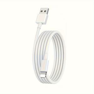 TEMU 아이폰 USB 충전기 케이블, 5Packs 3Packs 1Pack 6.6ft, 8핀에서 USB 케이블 풋으로, 아이폰 13 Pro Max/12 Mini/11/XR/Xs/X/8/7/6/아이패드 프로/에어/미니용 고속 충전 케이블