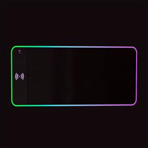 TEMU 15W 무선 충전 3.0 RGB 빛나는 마우스 패드 전화 충전기 게임 데스크탑 컴퓨터 노트북 태블릿 데스크 매트|컴퓨터책상