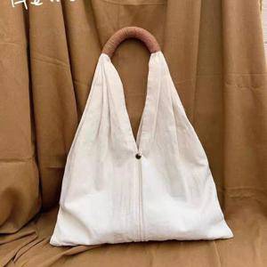 TEMU 대용량 프랑스 레트로 리넨 토트 백 - 베이지 플리츠 숄더 핸드백, 조절 가능한 스트랩, 기계 세척 가능, 일상적인 사용에 이상적, 일상적인 토트 백 | 클래식 토트 디자인 | 내구성 있는 캔버스 백, 대용량 토트 백