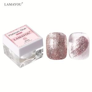 TEMU 5ml 고밀도 크롬 플래티넘 글리터 젤 폴리쉬 - 오래 지속되는 메탈릭 골드, 번짐 없는 포뮈라, 살롱/홈/파티/웨딩/데일리 매니큐어용 - 화려한 네일 아트 라커, 크롬 젤 네일 폴리쉬