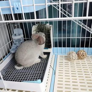 TEMU 작은 동물용 내구성 있는 플라스틱 - 토끼, 게르빌, 쥐, 햄스터용 쉬운 청소 케이지 화장실 트레이 - 애완 동물 훈련용 배설물 상자