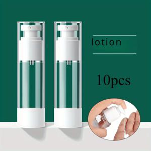 TEMU 10개 30ml 펌프 병 - 화장품, 로션, 샴푸용 투명 플라스틱 여행용 용기, 재충전 가능하고 누출 방지 화장품 분배기, 바탕화, 로션, 샴푸용 진공 미스트 병, 여행 필수품 | 세련된 디자인 | 내구성 있는 플라스틱|트래블보틀