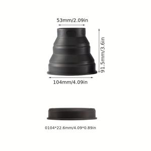TEMU 반사 방지 실리콘 렌즈 캡 - 빛 차단 카메라 액세서리, 내구성 있는 고무 소재, 사진 장비에 이상적