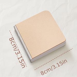 TEMU 1pc 미니 휴대용 스케치북, 빈 그림판, 58매, 230gsm 두께, DIY 커버, 아크릴 마커 및 잉크용, 예술적 책 스타일