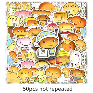 TEMU 50개 만화 애니메이션 귀여운 창의적인 스티커, 플라스틱 표면용 자체 접착 매트 종이 스티커, 일회용 불규칙한 모양 장식 스티커