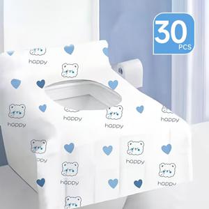 TEMU 10개/30개 일회용 화장실 좌석 커버, 더 나은 위생 및 편의성을 위한 개별 포장, 호텔 및 공공 장소에 적합합니다.|변기커버