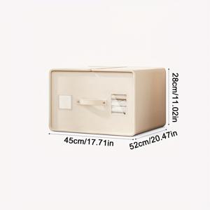 TEMU 1개 옥스포드 천 침대 시트 보관함, 업그레이드된 대형 사이즈, 옷과 천 보관용 4피스 세트, 담요 및 이불 보관함|이불정리함