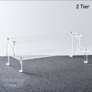TEMU 1pc 아크릴 2/3/4 단계 디스플레이 스탠드 - 다용도 향수 정리함, 컵케이크 홀더 및 피규어 선반, 봄, 여름, 가을, 겨울 장식, 파티 조직 | 세련된 흰색 디자인 | 내구성이 뛰어난 아크릴 소재, 선반 장식|향수