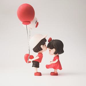 TEMU 자동차 인테리어 장식 카툰 커플 인형 창의적인 소녀 대시보드 장식