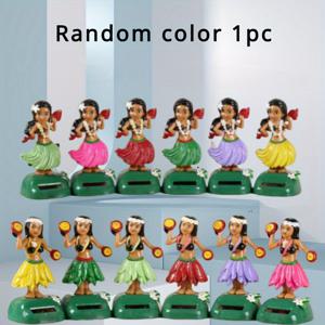 TEMU 1개 하와이안 걸 차량 대시보드 장식 - 컬러풀 후라 의상과 레이가 달린 ABS 레진 바블헤드, 전기 필요 없는 생동감 넘치는 흔들리는 대시보드 장식, 귀여운 스윙잉 후라 인형, 여성 남성용 이스터 어머니날 아버지날 재미있는 선물, 독특한 디자인의 내구성 있는 플라스틱