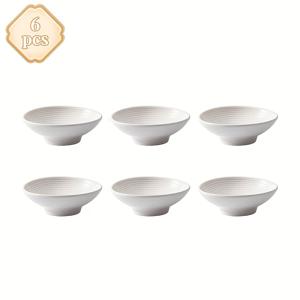 TEMU 6pcs YUMIPLUS 세라믹 딥볼, 6.5cm 라운드 스와일 소스 디쉬, 조미료, 스시, 토마토 소스, 식초, 스낵을 위한 미니 서비스 볼 - 파티와 가정용으로 완벽합니다
