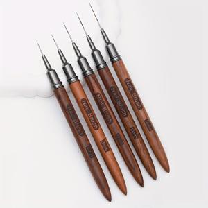 TEMU 5개 세트의 네일 아트 펜, 캡이 달린 고품질 라인 드로잉 도구, 전문가 및 DIY 네일 디자인을 위한