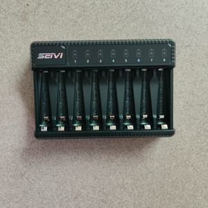 TEMU AA/AAA 배터리용 8 슬롯 스마트 배터리 충전기 - 빠른 LED 디스플레이, 과부하 보호, Type-C USB-C 충전, 다중 전원 안전,紧凑设计(배터리 미포함), 배터리용 충전 , 다슬롯 충전기, 현대 충전기, 내구성 구조