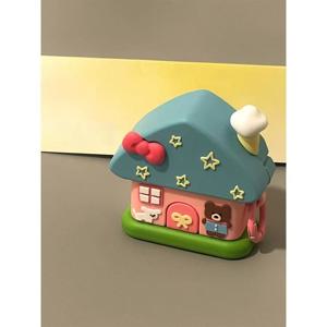 TEMU 귀여운 만화 하우스 베어가 4세대 for airpods 무선 보호 케이스 2세대 및 3세대 Pro용으로 적합합니다. 애플 이어폰 쉘